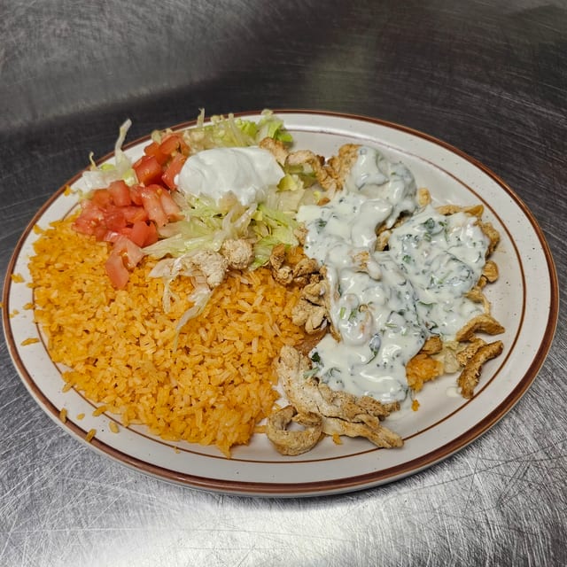 Lunch Pollo Con Cilantro.
