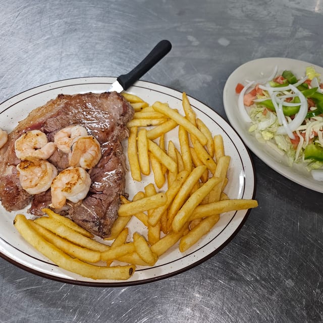 Steak and Shrimp.